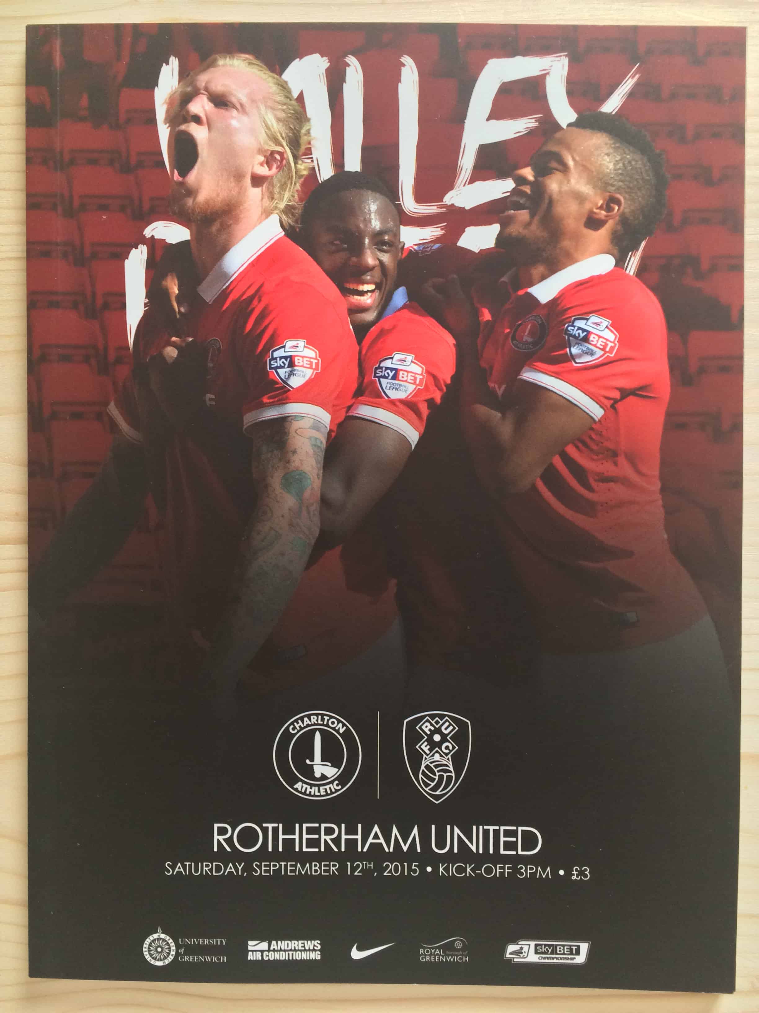 Charlton Athletic FC v Rotherham United FC